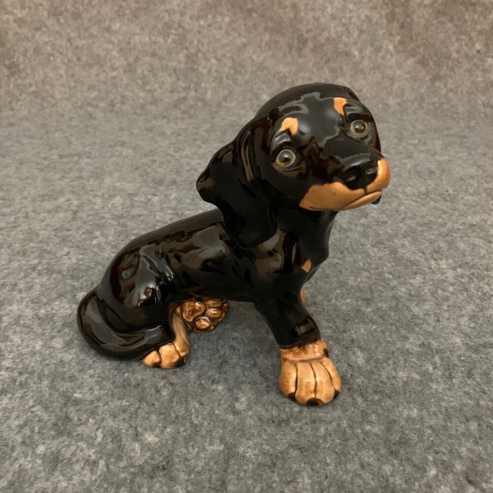 Goebel Large Vintage Dachshund Ceramic Sitting Puppy West Germany 30032-16
